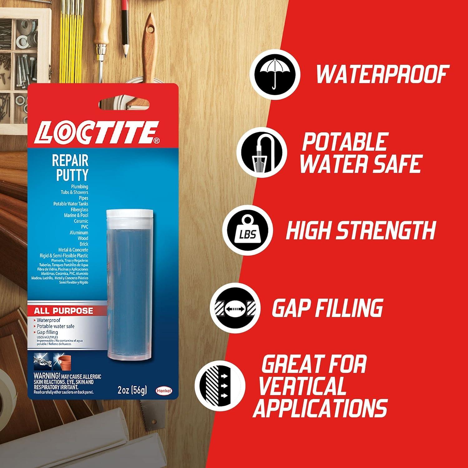 imageLoctite Epoxy Multi Purpose Repair Putty  2 oz Stick 1 Pack