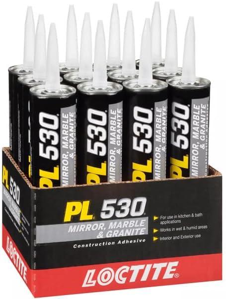 imageLoctite PL 530 Mirror Marble and Granite Construction Adhesive 10 OuncePack of 12