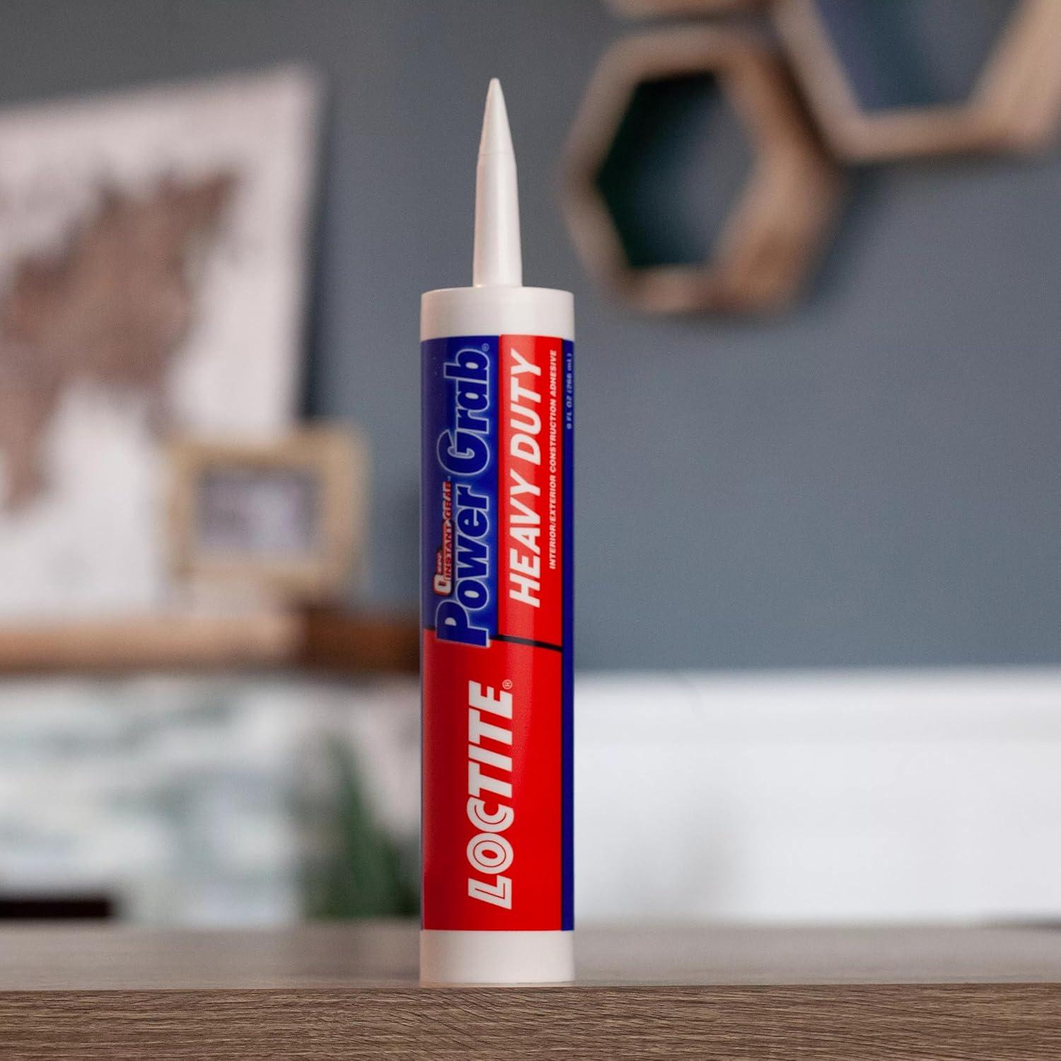 imageLoctite Power Grab Express Heavy Duty Construction Adhesive Versatile Constuction Glue for Wood Wall Tile Foam Board ampamp More  9 fl oz Cartridge Pack of 16 Pack
