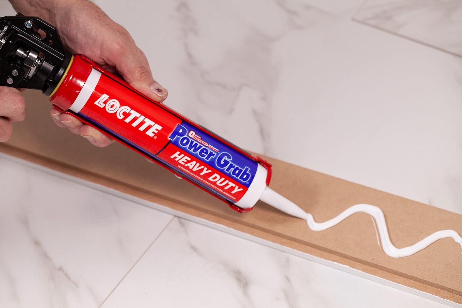 imageLoctite Power Grab Express Heavy Duty Construction Adhesive Versatile Constuction Glue for Wood Wall Tile Foam Board ampamp More  9 fl oz Cartridge Pack of 14 Pack