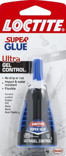 imageLoctite Super Glue Ultra Gel Control 4 Gram Squeeze Bottles 2 Pack  Clear Superglue for Plastic Wood Metal Crafts ampamp Repair Instant Glue Adhesive Quick Dry1 Pack