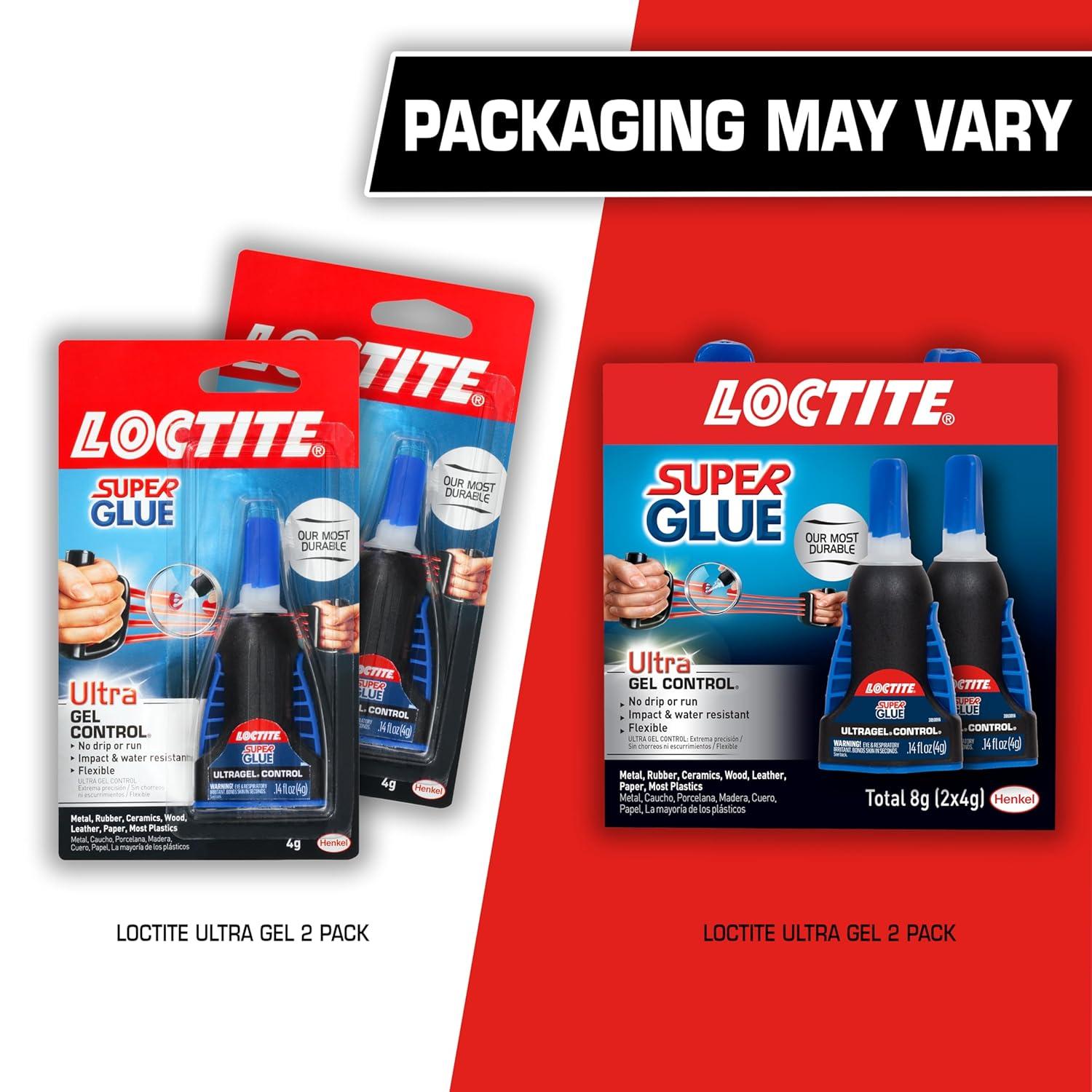 imageLoctite Super Glue Ultra Gel Control 4 Gram Squeeze Bottles 2 Pack  Clear Superglue for Plastic Wood Metal Crafts ampamp Repair Instant Glue Adhesive Quick Dry2 Pack