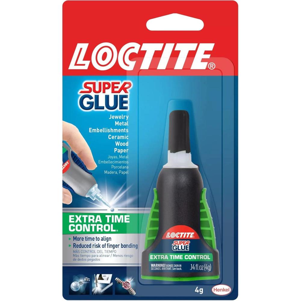 imageLoctite 1503241 Super Glue Extra Time Control 014 fl oz Clear6 pack