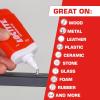 imageLoctite Extreme Glue Strong All Purpose Glue for Wood Metal Leather Pastic ampamp More  Dries Clear  162 oz Tube 1 Pack3 Pack