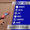 imageLoctite Power Grab Ultimate Construction Adhesive Versatile High Strength Wide Temperature Range Construction Glue  9 fl oz Cartridge Pack of 19 fl oz Cartridge  Pack of 1