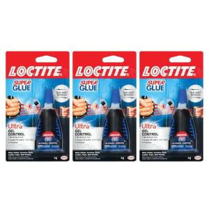 imageLoctite Super Glue Ultra Gel Control 4 Gram Squeeze Bottles 2 Pack  Clear Superglue for Plastic Wood Metal Crafts ampamp Repair Instant Glue Adhesive Quick Dry3 Pack