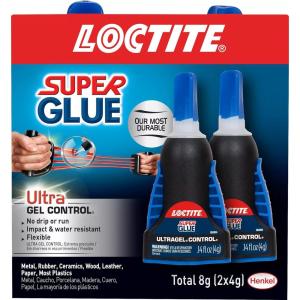 imageLoctite Super Glue Ultra Gel Control 4 Gram Squeeze Bottles 2 Pack  Clear Superglue for Plastic Wood Metal Crafts ampamp Repair Instant Glue Adhesive Quick Dry2 Pack