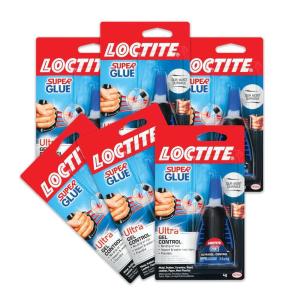 imageLoctite Super Glue Ultra Gel Control 4 Gram Squeeze Bottles 2 Pack  Clear Superglue for Plastic Wood Metal Crafts ampamp Repair Instant Glue Adhesive Quick Dry6 Pack