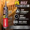 imageLoctite PL Premium Max Construction Adhesive Versatile Construction Glue for Wood Concrete Stone ampamp More  9 fl oz Cartridge Pack of 16 Pack
