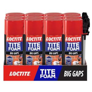 imageLoctite 2378565 Tite Foam Big Gaps Insulating Foam Sealant 12 oz White12 Pack