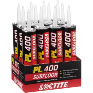 imageLoctite PL 400 Subfloor Heavy Duty Adhesive 10 fl oz Cartridge12 Pack10 Ounce
