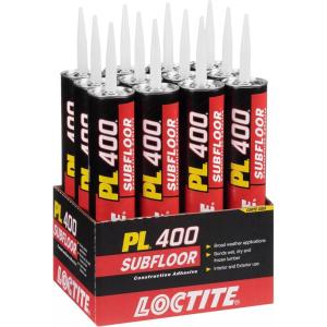imageLoctite PL 400 Subfloor Heavy Duty Adhesive 10 fl oz Cartridge12 Pack28 Ounce