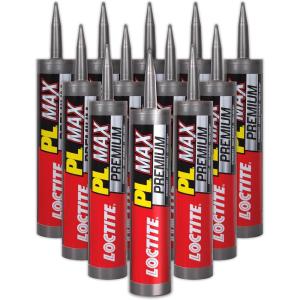 imageLoctite PL Premium Max Construction Adhesive Versatile Construction Glue for Wood Concrete Stone ampamp More  9 fl oz Cartridge Pack of 112 Pack