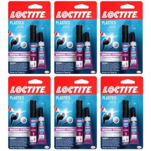imageLoctite Plastics Bonder Bonding System 2 Gram ampamp 4 Gram Tubes  Clear Superglue for Plastic Wood Metal Crafts ampamp Repair Instant Glue Adhesive Quick Dry6 Pack