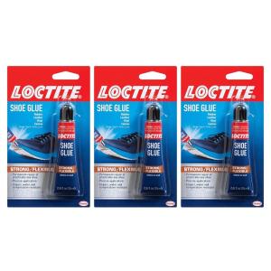imageLoctite Shoe Glue Strong ampamp Flexible Fabric Glue Resistant to Water Impact ampamp Vibrations Dries Clear  06 fl oz Bottle 1 Pack3 Pack