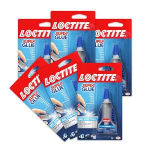imageLoctite Super Glue Gel Control Clear Superglue for Plastic Wood Metal Crafts ampamp Repair Cyanoacrylate Adhesive Instant Glue Quick Dry  014 fl oz Bottle Pack of 16 Pack