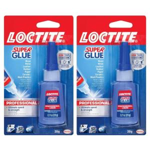 imageLoctite Super Glue Professional Liquid 20 Gram Bottle 1 Pack  Clear Superglue for Plastic Wood Metal Crafts ampamp Repair Instant Glue Adhesive Quick Dry2 Pack