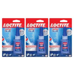 imageLoctite Super Glue Professional Liquid 20 Gram Bottle 1 Pack  Clear Superglue for Plastic Wood Metal Crafts ampamp Repair Instant Glue Adhesive Quick Dry3 Pack