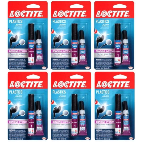 Loctite Plastics Bonder Bonding System, 2 Gram & 4 Gram Tubes – Clear ...
