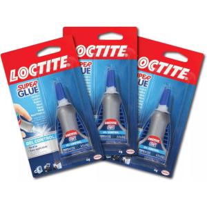 imageLoctite Super Glue Gel Control Clear 014 fl oz Bottle Pack of 3014 fl oz