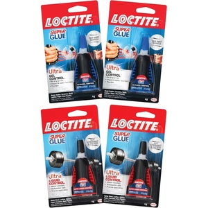 image:imageLoctite Super Glue Control Gel amp Ultra Liquid for Wood Metal Crafts amp Repair Cyanoacrylate Adhesive Instant Glue Quick Dry  14 fl Oz Bottle Pack of 4Ultra Gel Control  Ultra Liquid Control