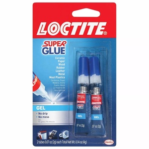 image:imageLoctite Super Glue Gel Clear 014 fl oz Tube 6 Pack  Superglue for Plastic Wood Metal Crafts amp Repair Cyanoacrylate Adhesive Instant Glue Quick Dry1 Pack