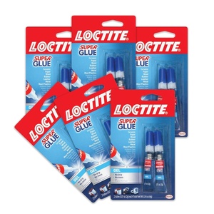 image:imageLoctite Super Glue Gel Clear 014 fl oz Tube 6 Pack  Superglue for Plastic Wood Metal Crafts amp Repair Cyanoacrylate Adhesive Instant Glue Quick Dry6 Pack