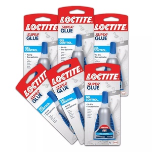 image:imageLoctite Super Glue Gel Control Clear 014 fl oz Bottle 6 Pack  Superglue for Plastic Wood Metal Crafts amp Repair Cyanoacrylate Adhesive Instant Glue Quick Dry014 fl oz Pack of 6