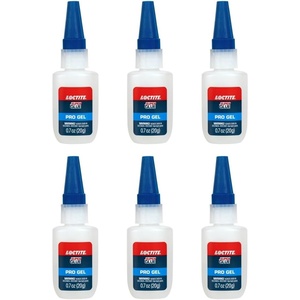 image:imageLoctite Super Glue Professional Gel Clear 07 fl oz Bottle 1 Pack  Superglue for Plastic Wood Metal Crafts amp Repair Cyanoacrylate Adhesive Instant Glue Quick Dry6 Pack